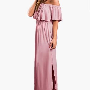 Pink Off the Shoulder dress